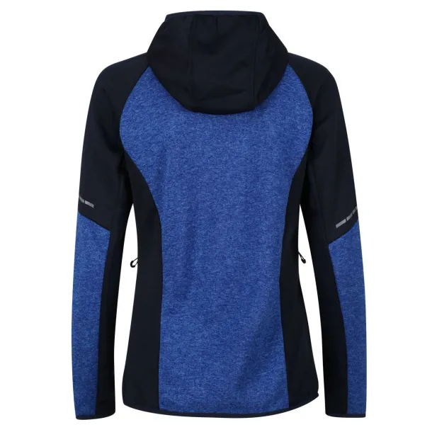 X-PRO COLDSPRING II WOMEN'S HYBRID PERFORMANCE STRETCH HOODED FLEECE JACKET - Regatta Oxford Blue Marl Navy