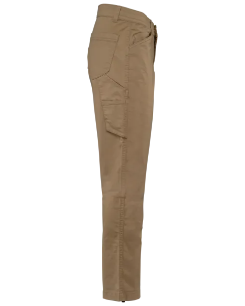  UNISEX COTTON STRETCH TROUSERS - Designed To Work Camel