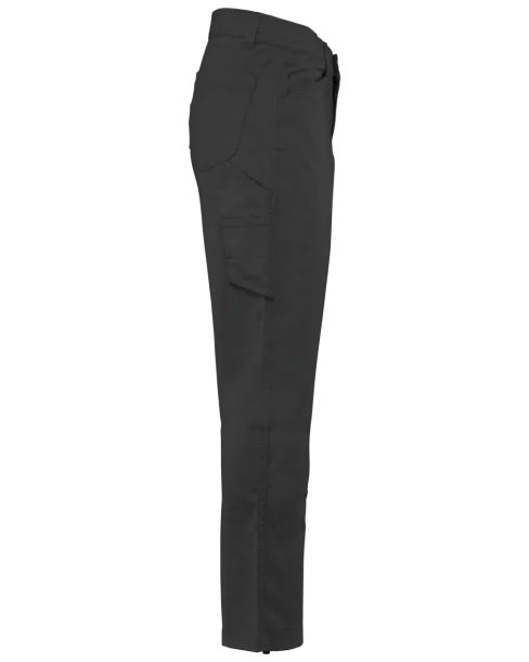  unisex pamučne rastezljive hlače - Designed To Work Tamno siva