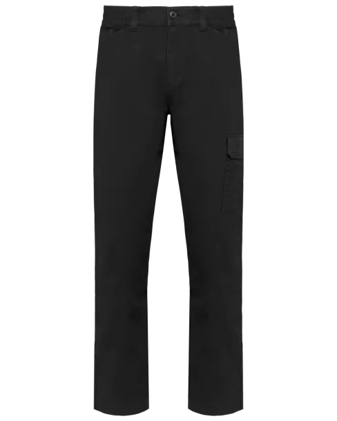  unisex pamučne rastezljive hlače - Designed To Work Crna