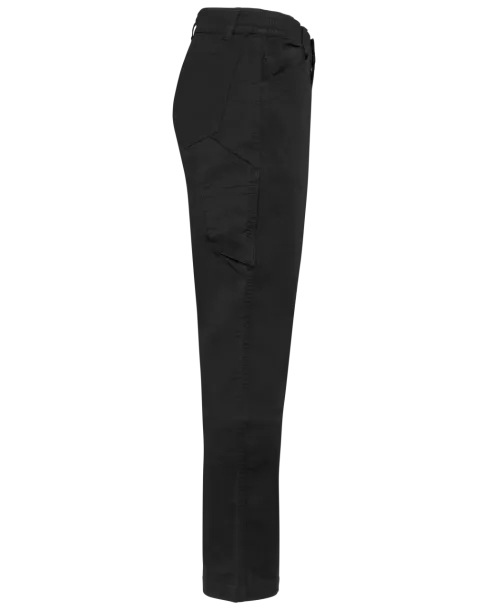  unisex pamučne rastezljive hlače - Designed To Work Crna