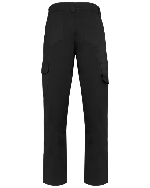  UNISEX COTTON STRETCH TROUSERS - Designed To Work Black