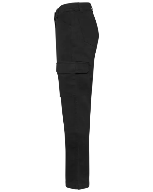  unisex pamučne rastezljive hlače - Designed To Work Crna