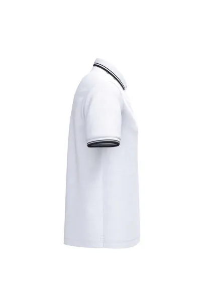  MEN'S SHORT-SLEEVED POLOSHIRT WITH CONTRASTING PIPING - Kariban White Black