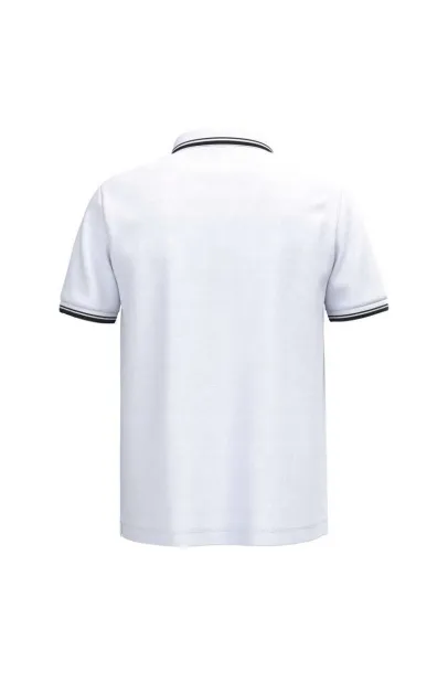  MEN'S SHORT-SLEEVED POLOSHIRT WITH CONTRASTING PIPING - Kariban White Black