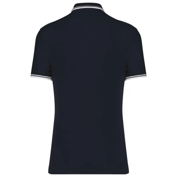  MEN'S SHORT-SLEEVED POLOSHIRT WITH CONTRASTING PIPING - Kariban Navy White