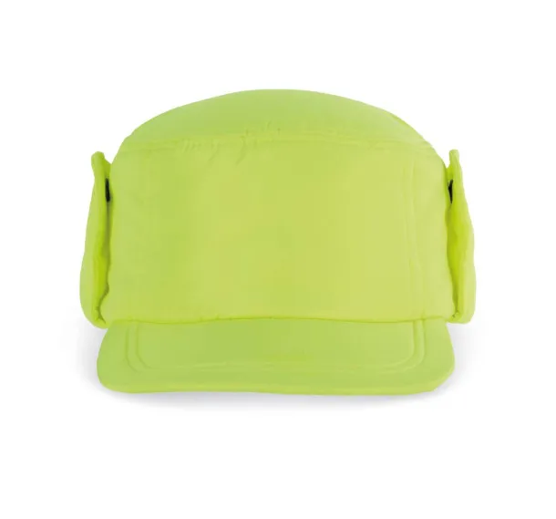  CAP WITH EARMUFFS - K-UP Fluorescent Yellow