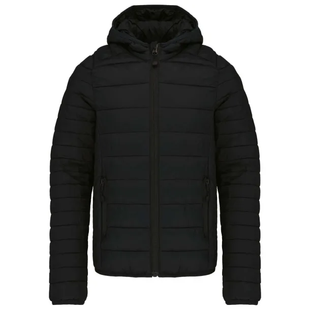  KIDS' LIGHTWEIGHT HOODED PADDED JACKET - Kariban Black