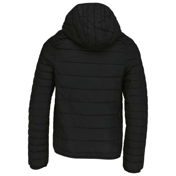  KIDS' LIGHTWEIGHT HOODED PADDED JACKET - Kariban Black