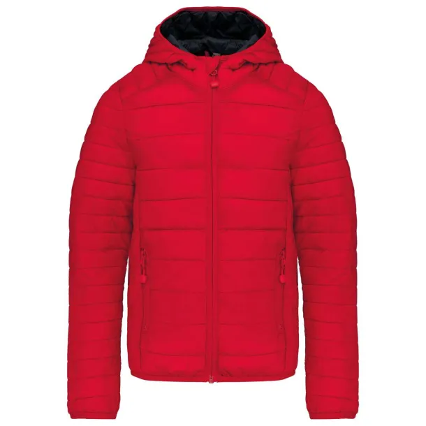  KIDS' LIGHTWEIGHT HOODED PADDED JACKET - Kariban Red