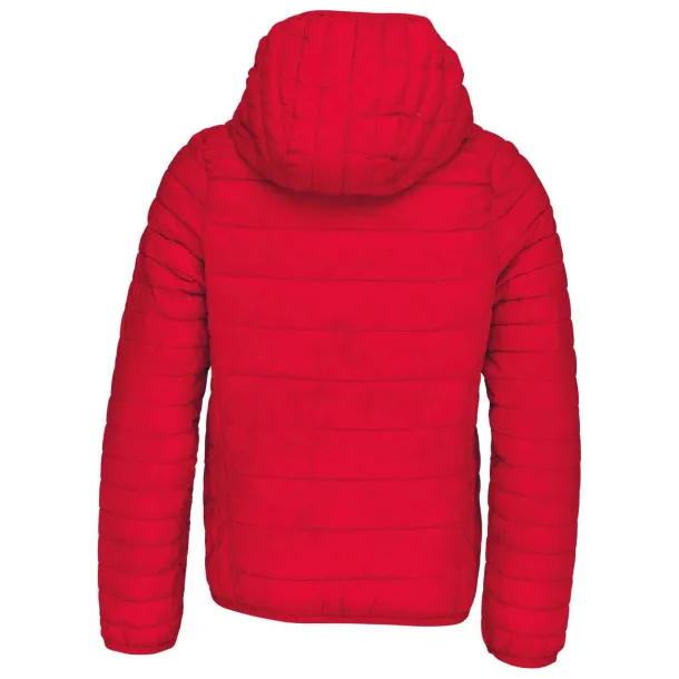  KIDS' LIGHTWEIGHT HOODED PADDED JACKET - Kariban Red