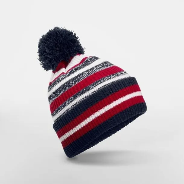  Multi-Sport Fan Beanie - Beechfield French Navy Classic Red