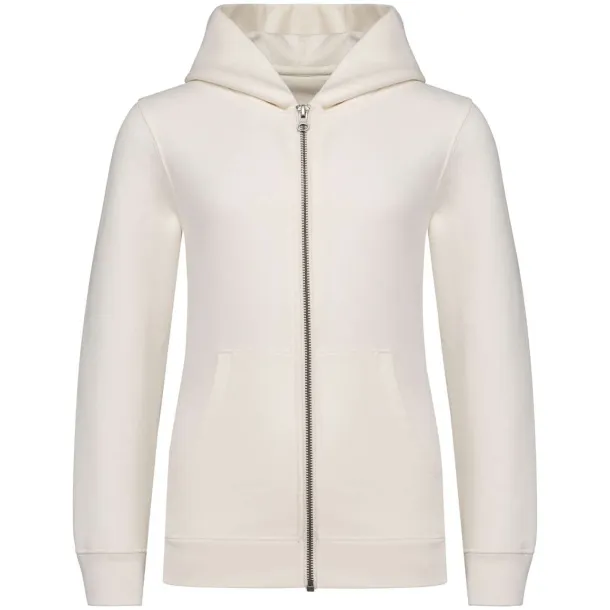  Dječji eko hoodie s patentnim zatvaranjem, 350 g/m2 - Native Spirit Ivory