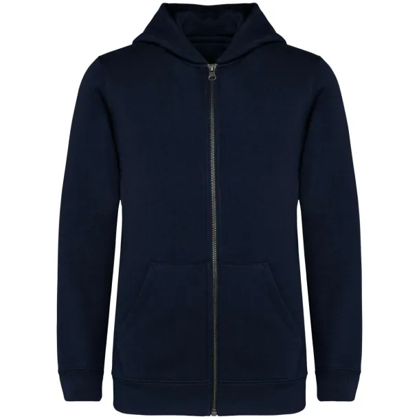  Dječji eko hoodie s patentnim zatvaranjem - Native Spirit Navy