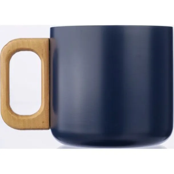  Recycled stainless steel mug 400 ml Mornarski plava