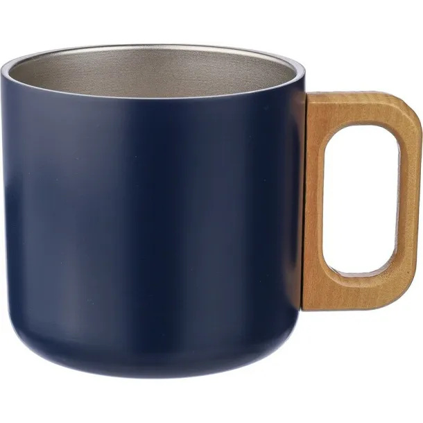  Recycled stainless steel mug 400 ml navy blue