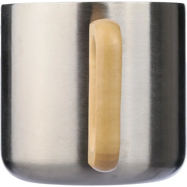  Recycled stainless steel mug 400 ml silver