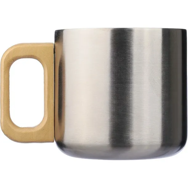  Recycled stainless steel mug 400 ml silver