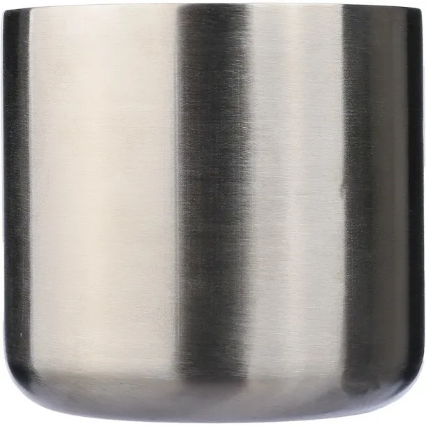  Recycled stainless steel mug 400 ml silver