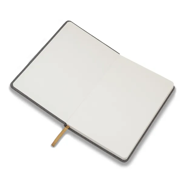 IRUN lined notepad with pocket Grey