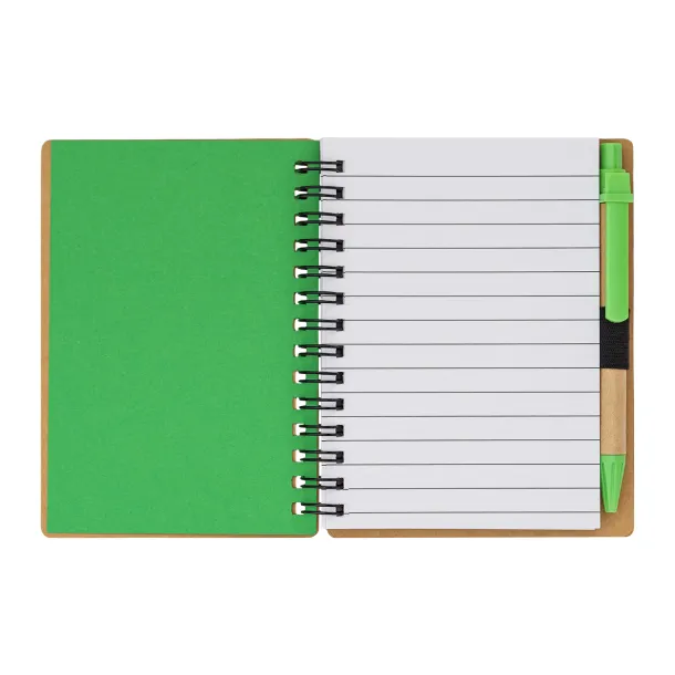 SMILE notebook and pen set Green