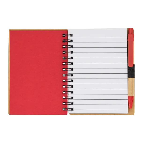 SMILE notebook and pen set Red