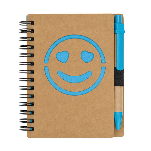 SMILE set notes i kemijske olovke Plava