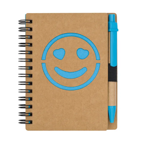 SMILE notebook and pen set Blue
