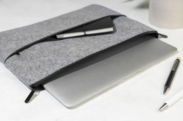 Refelt Comp RPET felt laptop bag Grey