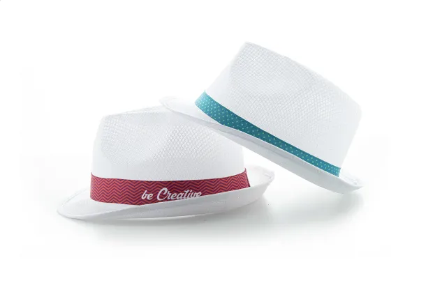 Subrero sublimation band for straw hats White