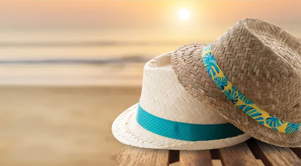 Subrero sublimation band for straw hats White