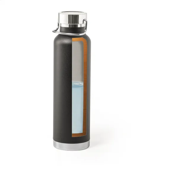 Cuppar copper insulated vacuum flask Black