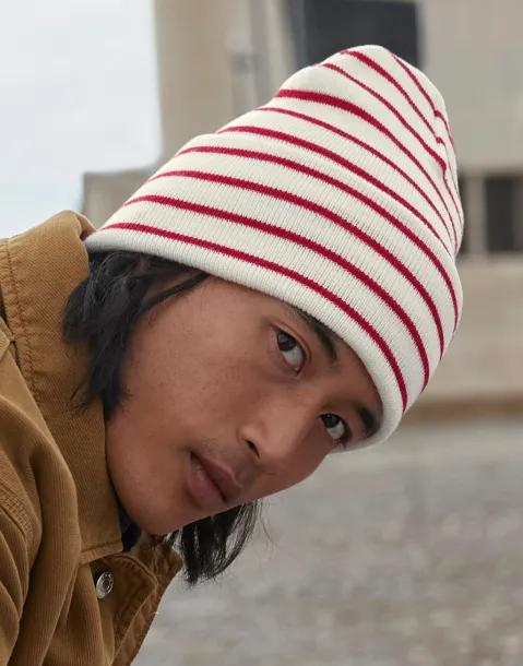  Original Deep Cuffed Striped Beanie - Beechfield