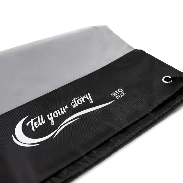 FLASH reflective drawstring backpack Silver