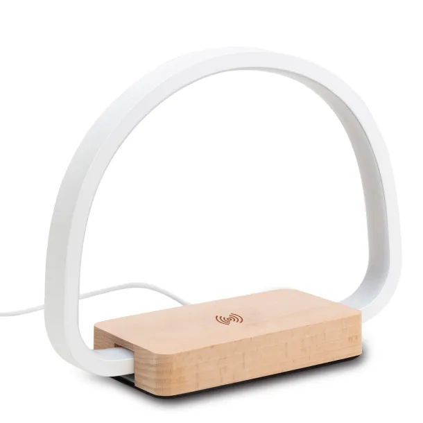 HARBOUR wireless charger with lamp Beige