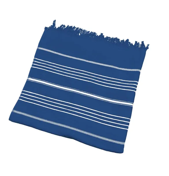  OLIMA STRIPED BEACH&SPA PESHTEMAL TOWEL - Olima Light Navy White