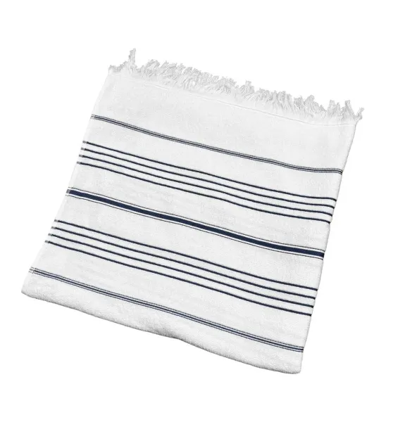  Olima prugasti ručnik, 300 g/m2 - Olima Bijela Light Navy