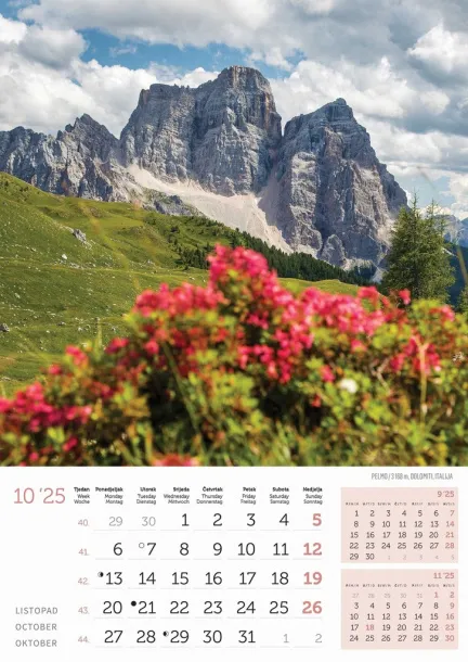  "VRHOVI SVIJETA" color calendar Color