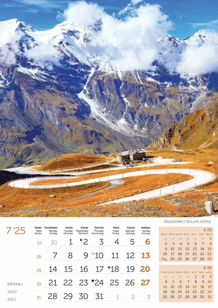  "VRHOVI SVIJETA" color calendar Color