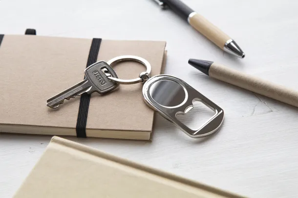 Bubbles bottle opener Silver