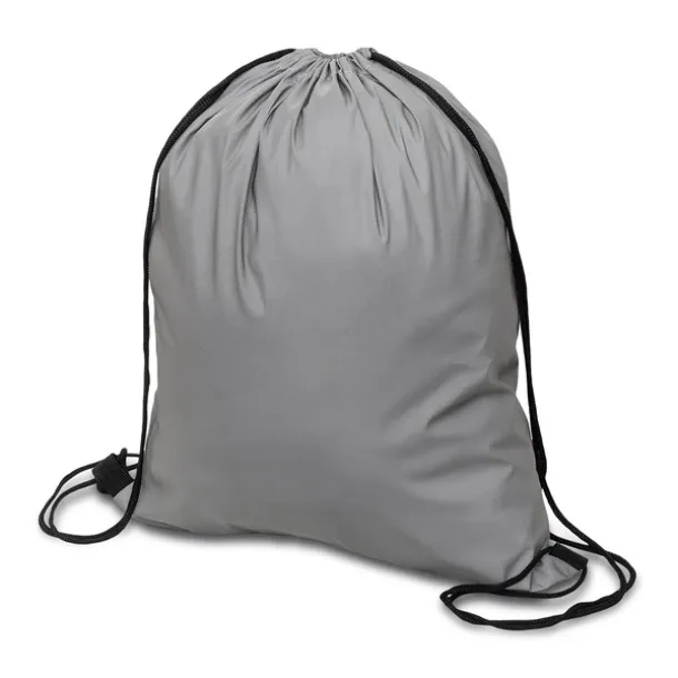 DEVA reflective drawstring backpack Silver