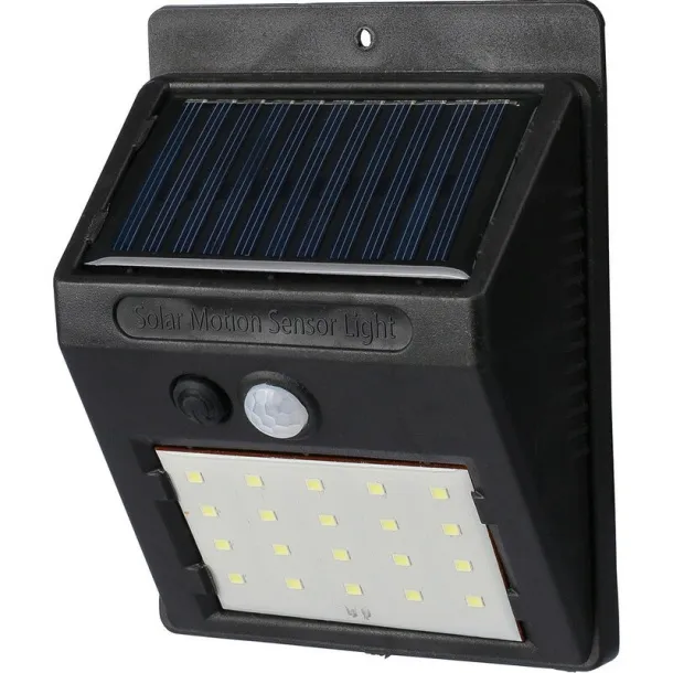 Solar power wall light black