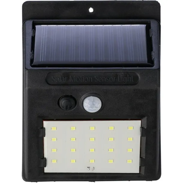  Solar power wall light Crna