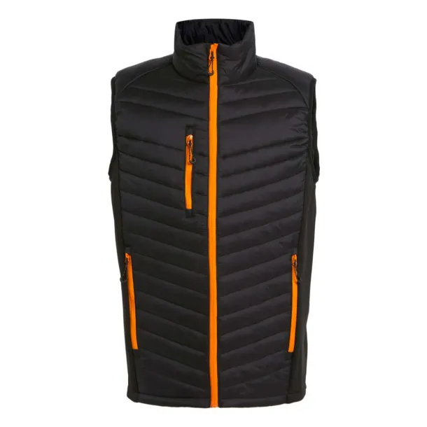 NAVIGATE THERMAL BODYWARMER - Regatta Black Orange Pop