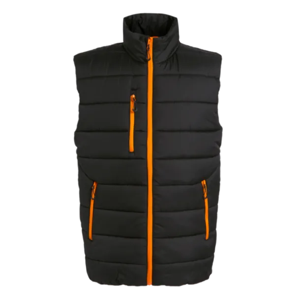 NAVIGATE THERMAL BODYWARMER - Regatta Black Orange Pop