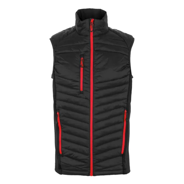 NAVIGATE HYBRID BODYWARMER - Regatta Black Lime Green
