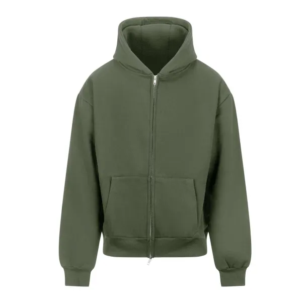 SIGNATURE hoodie s patentnim zatvaračem, 440 g/m2 - Just Hoods Earthy Green