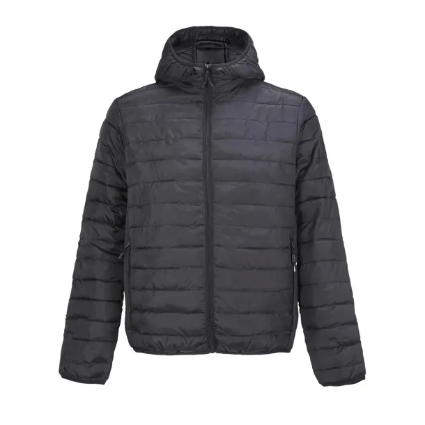 SOL'S STREAM HOODED MEN LIGHTWEIGHT HOODED PADDED JACKET - SOL'S Black