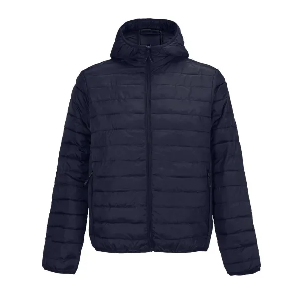 SOL'S STREAM HOODED MEN LIGHTWEIGHT HOODED PADDED JACKET - SOL'S French Navy