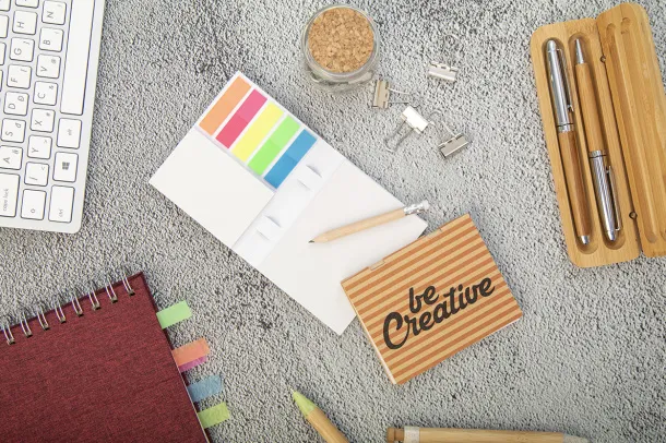 CreaStick Combo Plus Eco custom sticky notepad Natural